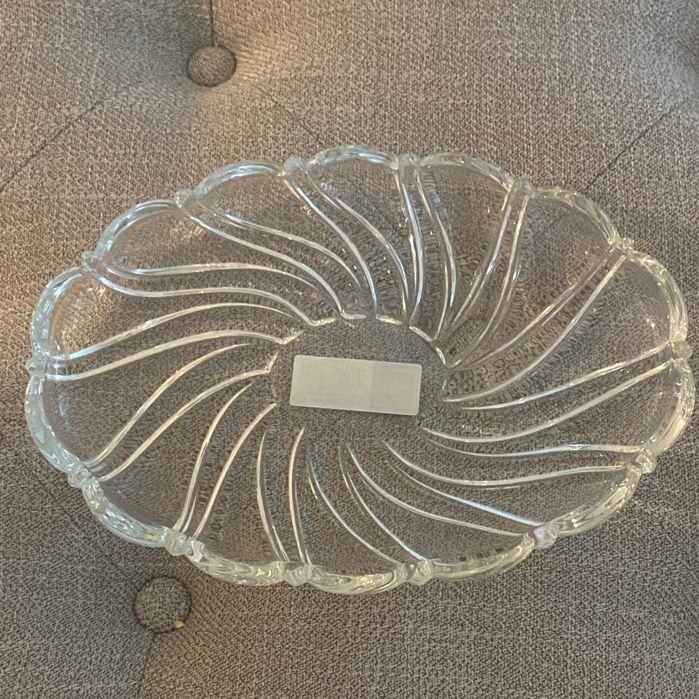 Peppermint Clear by Mikasa Oval Dish